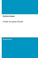 Credo in unum Deum 363892212X Book Cover