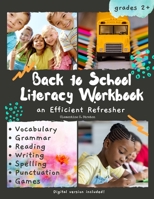 Back to School Literacy Workbook - Fall Themed | Digital Format Included: A Great Refresher for English Language Arts | Halloween and Thanksgiving | Home and Classroom Use B09CRLZRQD Book Cover