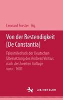Von Der Bestendigkeit [De Constantia] 347699130X Book Cover