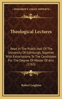 Theological Lectures 0548584303 Book Cover