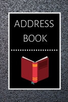 Address Book: Large Print Phone Book & Adresses Book with Tabs 1712175319 Book Cover