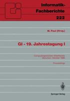 GI 19. Jahrestagung I: Computergestutzter Arbeitsplatz Munchen, 18. 20. Oktober 1989 Proceedings 3540518215 Book Cover