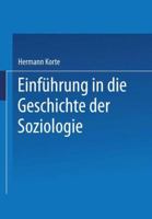 Einfuhrung in Die Geschichte Der Soziologie 3658164212 Book Cover