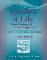 Quality of Life From Nursing and Patient Perspectives: Theory, Research, Practice (Jones and Bartlett Series in Oncology) 0763749435 Book Cover