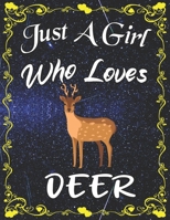 Just A Girl Who Loves Deer: Cute Deer Sketchbook for Girls with 135+ Pages of 8.5"x11" Blank Paper Sketch Pad for Drawing, Doodling, Writing or Learning to Draw Sketch Books   For Kids 1678352829 Book Cover