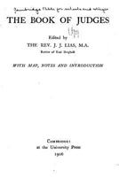 The Book of Judges: With Map, Notes and Introduction 1010235532 Book Cover