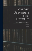 Oxford University College Histories: Merton 1018030018 Book Cover