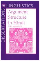 Argument Structure in Hindi (Center for the Study of Language and Information - Lecture Notes) 1881526437 Book Cover