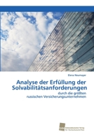 Analyse der Erfüllung der Solvabilitätsanforderungen 3838152948 Book Cover