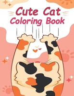 Cute Cat Coloring Book: simple designs B0CSDTV8WZ Book Cover