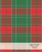 Composition Book: Red Green Plaid 1795727926 Book Cover