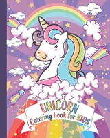 Unicorn coloring book for kids: kids Coloring Book with Beautiful and funny Unicorn Designs. A good activity book for kids, children and girls ages 4- B08F6RYJK9 Book Cover