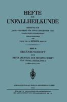 Erganzungsheft Zum Referatenteil Der Monatsschrift Fur Unfallheilkunde 3662343029 Book Cover
