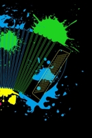 Notizbuch: A5 Block liniert - 120 Seiten Linien Notizbuch - Splash Akkordeon passend als Geschenkidee f�r Akkordeon Musikanten! 1691050962 Book Cover