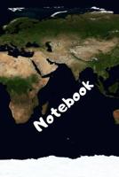 Notebook: Notebook / Travel Diary with Map or Landscape Cover - Wide Ruled Line Paper 1074082907 Book Cover