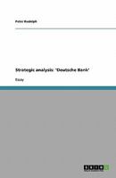 Strategic analysis: 'Deutsche Bank' 3638749185 Book Cover