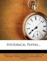 Historical papers 1141064715 Book Cover