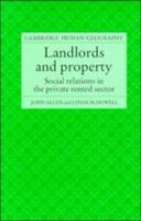 Landlords and Property: Social Relations in the Private Rented Sector 052161970X Book Cover