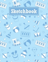 Sketchbook: 8.5 x 11 Notebook for Creative Drawing and Sketching Activities with Baby Toys Themed Cover Design 1710386312 Book Cover