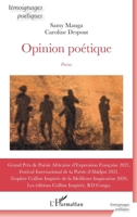 Opinion poétique: Poésie (Témoignages Poétiques) (French Edition) 2343214263 Book Cover