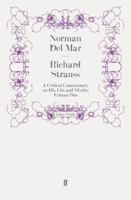 Richard Strauss Volume One 080149317X Book Cover