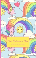 One Unicorn A Day: Cute Mini Unicorn Coloring Notebook With Simple Unicorn Drawings On Each Page 1676354123 Book Cover