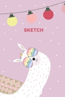 Sketch: A Magical Unicorn Sketch Book for fans of Cupcakes, Doodles, Llamas, Caticorns and Rainbows A Fun Art book for Elementary, Middle School and High School Girls 1676527397 Book Cover
