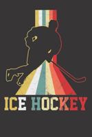 Notebook: Ice Hockey Winter Sports Player Coach Retro Dot Grid Dotted 6x9 120 Pages 1082897892 Book Cover