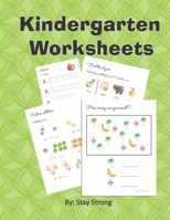 Kindergarten Worksheets: Handwriting Worksheets for kindergarten, Addition Worksheets , Fractions for Kindergarten , English Worksheet forKkindergarten B08W7DMVB6 Book Cover