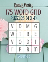175 Word Grid Puzzles (volume 2): How many words can you make in this 4x4 grid? A fun brain-game for one or a group! B08WZJK45X Book Cover