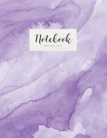 Notebook: Beautiful purple watercolor | You got this | ★ School supplies ★ Personal diary ★ Office notes | 8.5 x 11 - big notebook | 150 pages | College ruled 1798965178 Book Cover