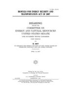 Biofuels for Energy Security and Transportation Act of 2007 1671388097 Book Cover