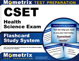 Cset Health Science Exam Flashcard Study System: Cset Test Practice Questions and Review for the California Subject Examinations for Teachers 1609715640 Book Cover