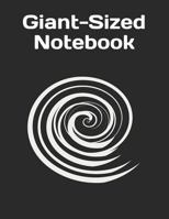 Giant-Sized Notebook: Black Cover Design, 600 Pages, Notebook/300 Ruled Sheets 1723973246 Book Cover