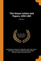 The Stonor Letters and Papers 1290-1483 1018194541 Book Cover