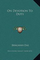 On Devotion To Duty 1425307590 Book Cover