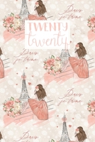 2020: Diary A5 Week to View on 2 Pages Horizontal Weekly Planner Journal Romantic Pink Paris Pattern 1706124961 Book Cover