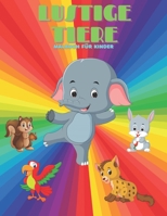 LUSTIGE TIERE - Malbuch Für Kinder B08KQY87X8 Book Cover
