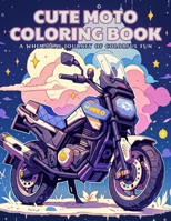 Cute Moto Coloring Book: A Whimsical Journey of Colorful Fun: 50 Adorable Illustrations with Inspiring Quotes (Radiant Rides Coloring Adventure) B0CM9M7WWY Book Cover