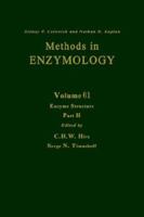 Methods in Enzymology, Volume 61: Enzyme Structure, Part H 0121819612 Book Cover