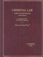 Criminal Law: Cases and Materials 0314180192 Book Cover