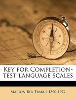 Key for Completion-test Language Scales 102146449X Book Cover