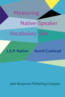 Measuring Native-Speaker Vocabulary Size 9027208131 Book Cover