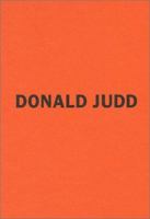 Donald Judd: The Early Works 1955-1968 1891024515 Book Cover