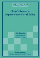 China's Return to Expansionary Fiscal Policy 9810241003 Book Cover