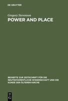 Power and Place 3110170086 Book Cover