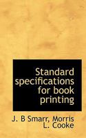 Standard Specifications for Book Printing 1146547358 Book Cover