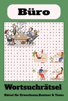 Wortsuchrätsel zum Thema Büro:: Wortsuchrätsel mit leicht lesbaren Druck zum Thema Büro, 15,24 x 22,86 cm, 110 Seiten | 50+ Rätsel ... Geschenk für Ferien, Feiertage und Freizeit (German Edition) B0DR9715V7 Book Cover
