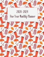 2020-2024 Five Year Monthly Planner: Monthly Planner 5 Five Year Planner with Holidays Agenda. Autumn Cover Design 1651767181 Book Cover