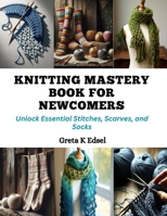 Knitting Mastery Book for Newcomers: Unlock Essential Stitches, Scarves, and Socks B0CQMLV4YY Book Cover